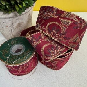Luxurious Red and Gold Ribbon by All The Trimmings